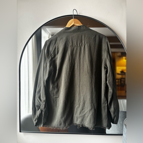 SANCTUARY | olive lightweight jacket | size medium - Picture 3 of 4